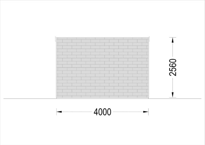 Gartenhaus BRITA 3x4 m, 9 m²