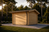 Gartenhaus aus Holz OLIVER (44mm), 4x3m, 12m² – Bild 2