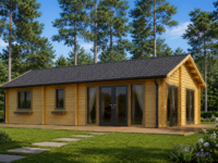 Blockbohlenhaus ANGELA (44+44mm), 71m²