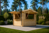 Verkaufsstand,44mm, 4x4 m, 16m²
