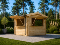 Verkaufsstand,44mm, 4x4 m, 16m²