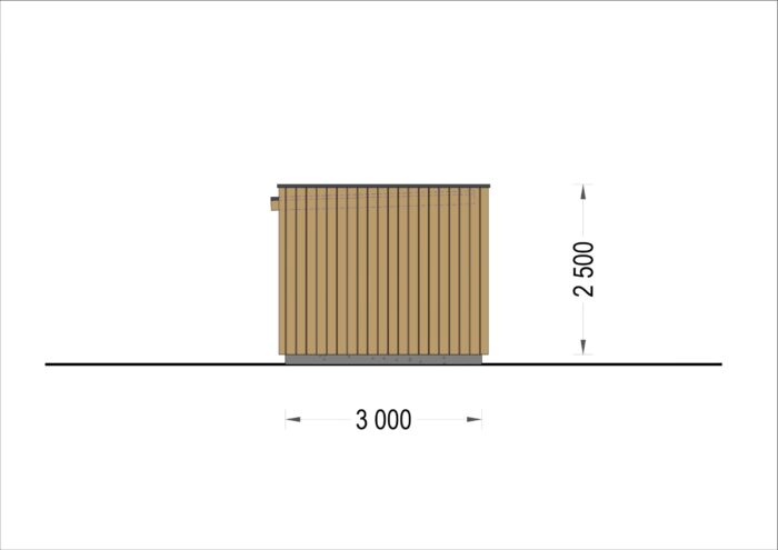 PREMIUM Gartenhaus (Isoliert, SIPS), 4.1x2.4 m, 10 m²