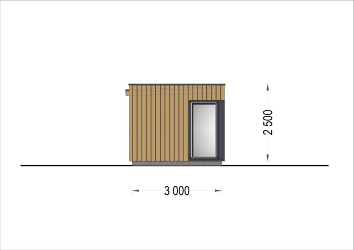 PREMIUM GARTENHAUS (Isoliert, SIPS), 5x3 m, 15 m²