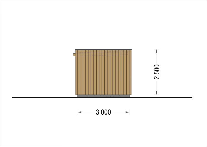 Premium Gartenhaus (Isoliert, SIPS), 6x3 m, 18 m²