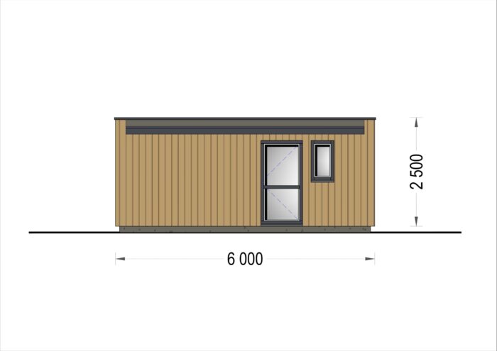 Premium Gartenhaus (Isoliert, SIPS), 6x5 m, 30 m²