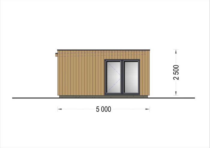 Premium Gartenhaus (Isoliert, SIPS), 6x5 m, 30 m²