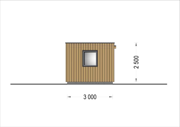 PREMIUM GARTENHAUS (Isoliert, SIPS), 5x3 m, 15 m²