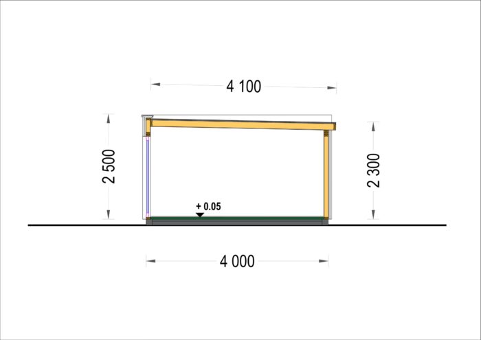 Premium Gartenhaus (Isoliert, SIPS), 6x4 m, 24 m²