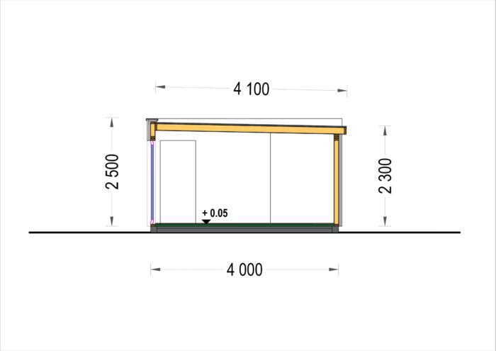 Premium Gartenhaus (Isoliert, SIPS), 7.5x4 m, 30 m²