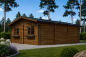 Dreifachgarage aus Holz (44mm), 9x6m, 54m² – Bild 2