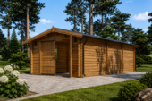 Einzelgarage aus Holz (44 mm), 4x7.5 m, 30 m² – Bild 5
