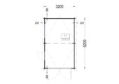 Einzelgarage aus Holz (44 mm), 3.2x5.2m, 16 m² – Bild 6