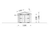 Einzelgarage aus Holz (44 mm), 3.2x5.2m, 16 m² – Bild 7