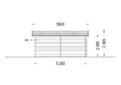 Einzelgarage aus Holz (44 mm), 3.2x5.2m, 16 m² – Bild 10