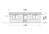 Einzelgarage aus Holz (44 mm), 4x7.5 m, 30 m² – Bild 10