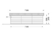 Einzelgarage aus Holz (44 mm), 4x7.5 m, 30 m² – Bild 7
