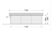 Einzelgarage aus Holz (44 mm), 4x7.5 m, 30 m² – Bild 7