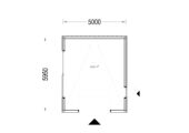 Holzgarage mit Flachdach (34mm + Holzverschalung), 5x6m, 30m² – Bild 7