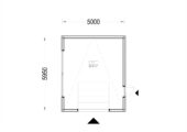 Holzgarage mit Flachdach (34mm + Holzverschalung), 5x6m, 30m² – Bild 7