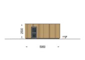 Holzgarage mit Flachdach (34mm + Holzverschalung), 5x6m, 30m² – Bild 11