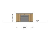 Holzgarage mit Flachdach (34mm + Holzverschalung), 5x6m, 30m² – Bild 12