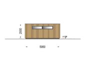 Holzgarage mit Flachdach (34mm + Holzverschalung), 5x6m, 30m² – Bild 8