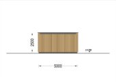 Holzgarage mit Flachdach (34mm + Holzverschalung), 5x6m, 30m² – Bild 9