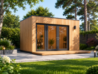 PREMIUM Gartenhaus (Isoliert, SIPS), 4.1x2.4 m, 10 m²