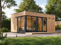 Premium Gartenhaus (Isoliert, SIPS), 6x4 m, 24 m²