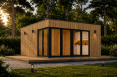 Premium Gartenhaus (Isoliert, SIPS), 6x5 m, 30 m²