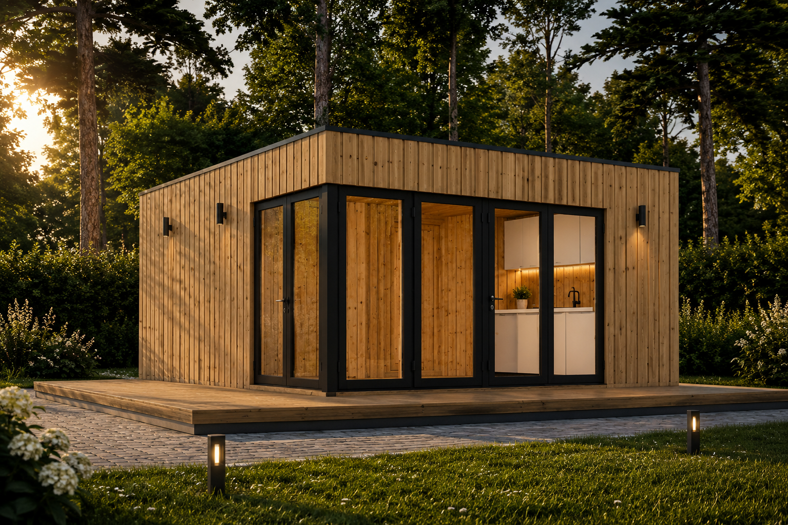 Premium Gartenhaus (Isoliert, Sips) – 6 × 5 Premium Gartenhaus (Isoliert, SIPS), 6x5 m, 30 m² – Bild 1