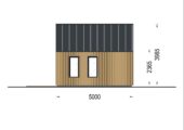 Blockbohlenhaus SUSI (44mm + Holzverschalung), 20m² – Bild 9