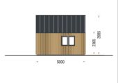 Blockbohlenhaus SUSI (44mm + Holzverschalung), 20m² – Bild 7