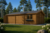 Doppelgarage aus Holz (44mm), 6x8 m, 48m² – Bild 3