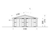 Doppelgarage aus Holz (44mm), 6x8 m, 48m² – Bild 9