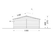 Doppelgarage aus Holz (44mm), 6x8 m, 48m² – Bild 7