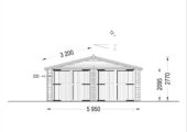 Doppelgarage aus Holz (44mm), 6x8 m, 48m² – Bild 8
