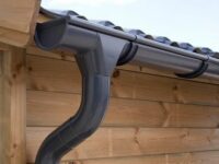 Dachrinnenset Zink für Satteldach bis 6,8 m