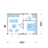 Gartenhaus PREMIUM (34mm + Holzverschalung), 6.5x4.5m, 30m² – Bild 9