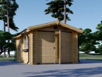 Einzelgarage aus Holz (44 mm), 3.6x5.4 m, 20 m²