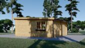 Doppelgarage aus Holz mit Pultdach (44mm) 6x6m, 36m² – Bild 5