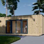 Premium Gartenhaus Tobi (34 mm + Holzverschalung) 24m²