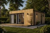 Premium Gartenhaus TOBI (34–44 mm + Holzverschalung), 6×5 m – 30 m² Isoliert – Bild 5