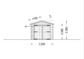Einzelgarage aus Holz (44 mm), 3.2x5.2m, 16 m² – Bild 8
