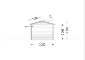 Einzelgarage aus Holz (44 mm), 3.2x5.2m, 16 m² – Bild 10