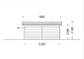 Einzelgarage aus Holz (44 mm), 3.2x5.2m, 16 m² – Bild 11