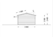 Einzelgarage aus Holz (44 mm), 3.6x5.4 m, 20 m² – Bild 6