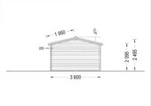 Einzelgarage aus Holz (44 mm), 3.6x5.4 m, 20 m² – Bild 9