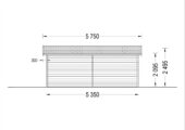 Einzelgarage aus Holz (44 mm), 3.6x5.4 m, 20 m² – Bild 7