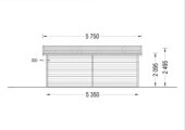 Einzelgarage aus Holz (44 mm), 3.6x5.4 m, 20 m² – Bild 10